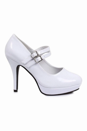 421-JANE Mary Jane  | White Patent