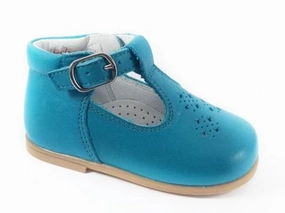  Beberlis Aqua Leather Baby T-Strap