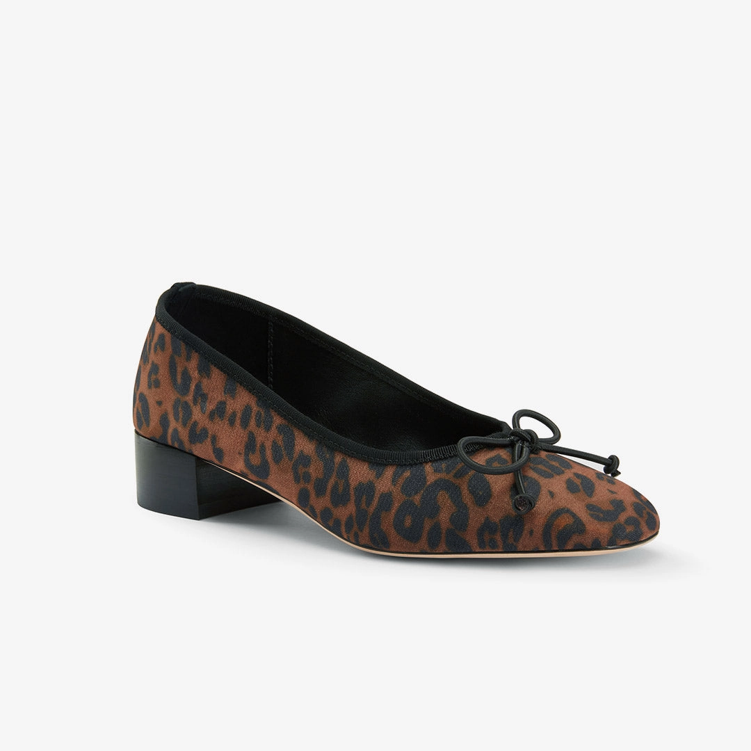*Chiara - Leopard 3cm Ballet Pumps
