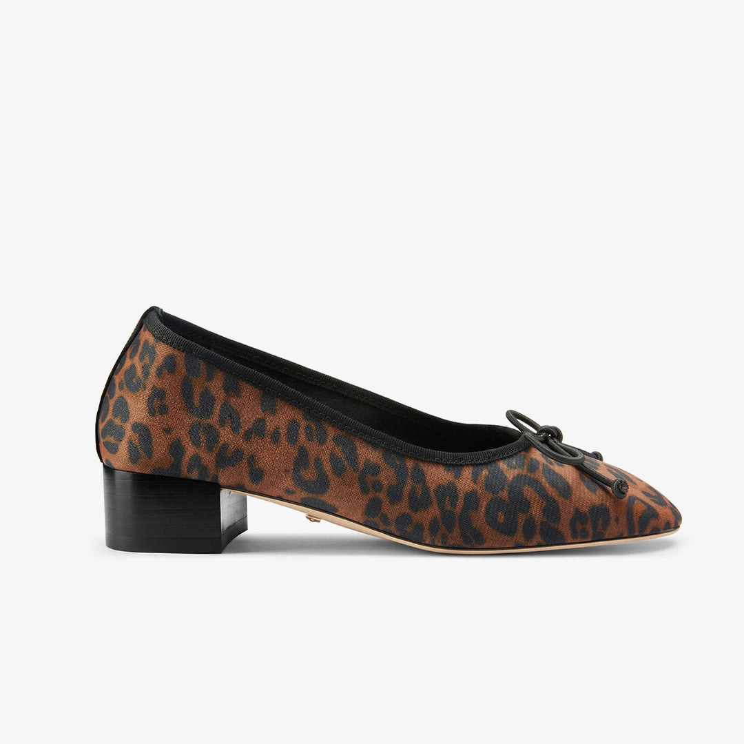 *Chiara - Leopard 3cm Ballet Pumps