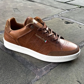 "Bellagio" Cognac Leather Sneaker