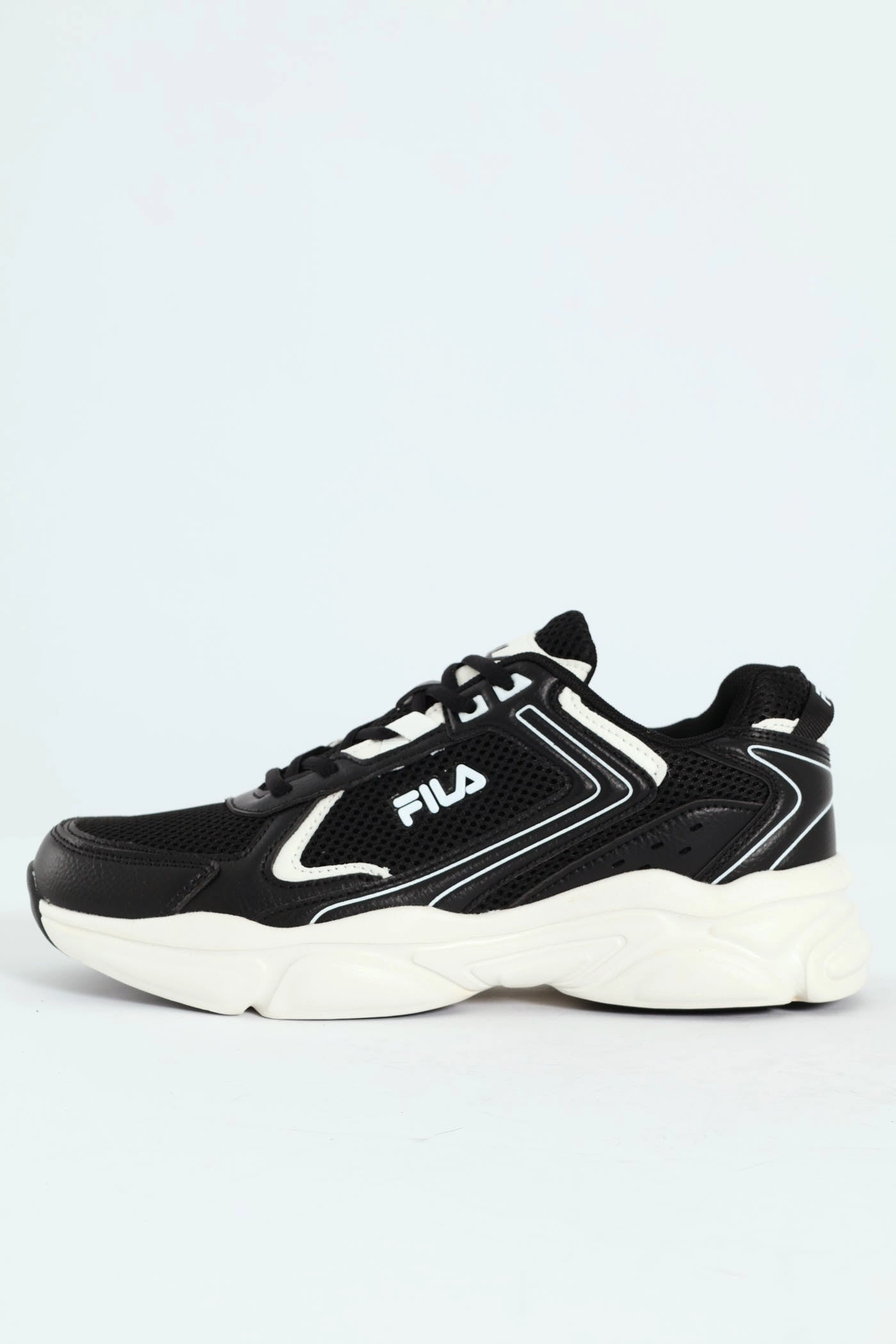 Arturo Lace Up Trainer - Black/White