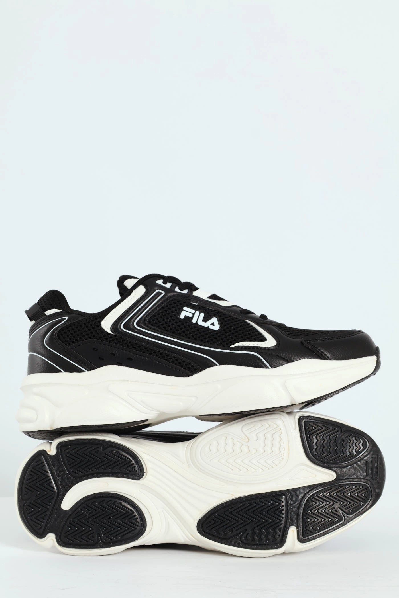 Arturo Lace Up Trainer - Black/White