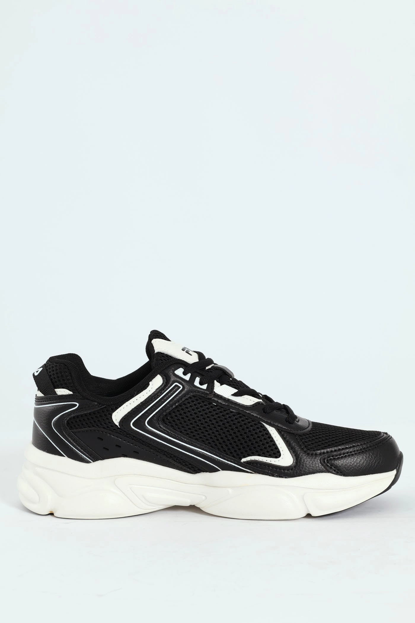 Arturo Lace Up Trainer - Black/White