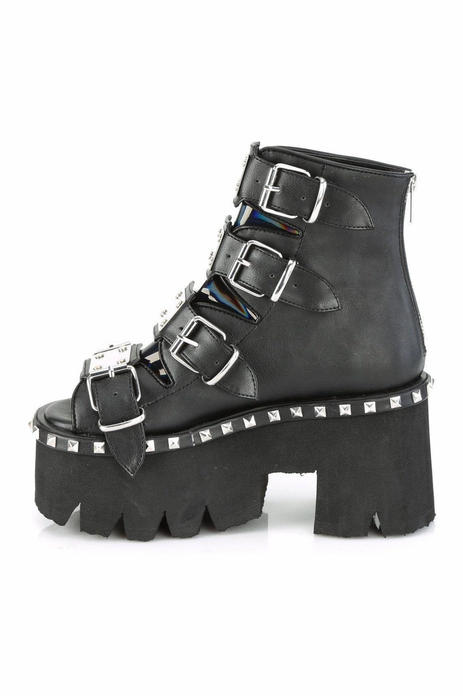 ASHES-70 Ankle Boot | Hologram Faux Leather