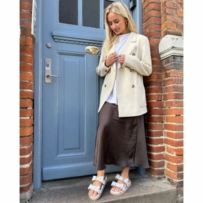 BE MY GUEST SUEDE - SAFARI/OFF WHITE