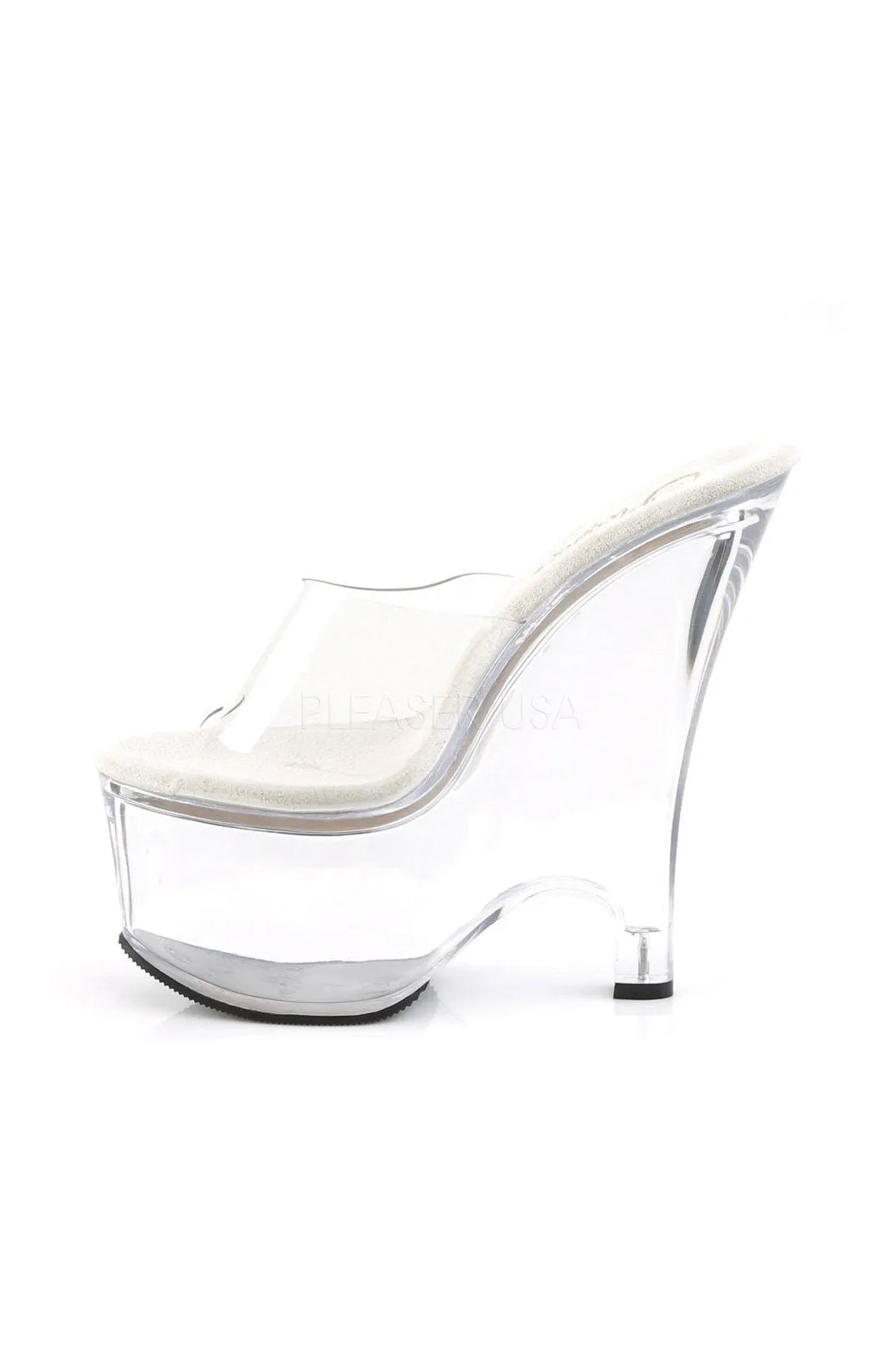 BEAU-601 Platform Slide  | Clear Vinyl