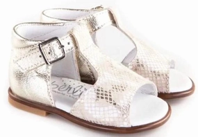 Beberlis Baby Crom  Gold Design Leather Hightop Sandals