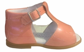 Beberlis Soft Pink Oruro Patent Leather Hightop Sandals