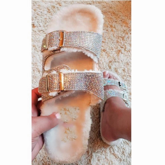 Benita Cozy Rhinestone Sandals