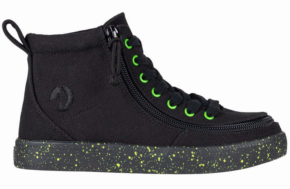 Billy Black/Green Speckle BILLY Classic Lace High Tops