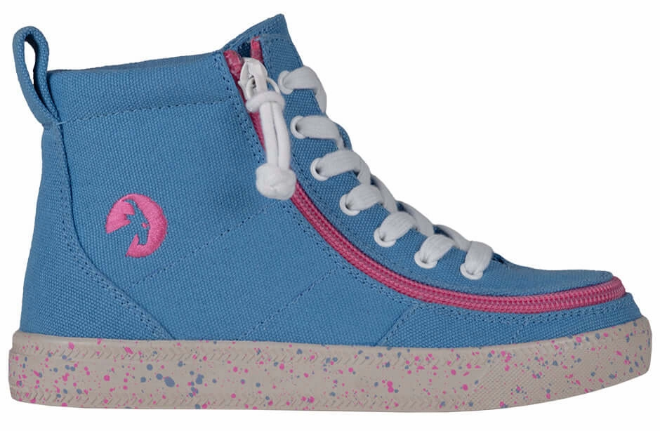 Billy Blue/Pink Speckle BILLY Classic Lace High Tops