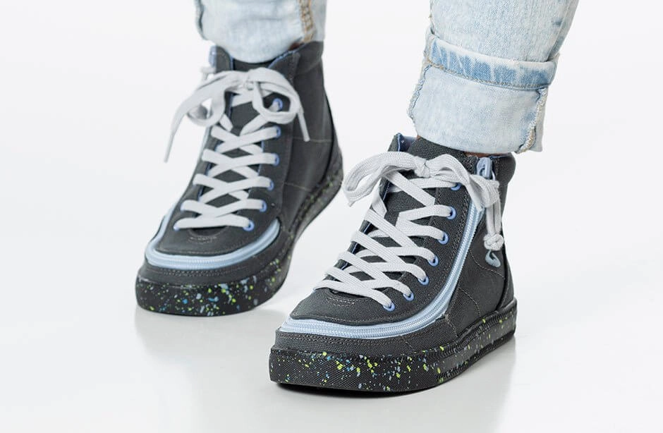 Billy Charcoal/Blue Speckle BILLY Classic Lace High Tops