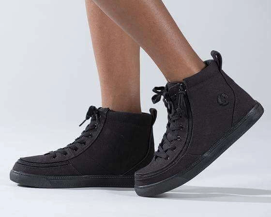 Billy Classic Kids Black High Top Adaptive Sneaker (EasyOn)
