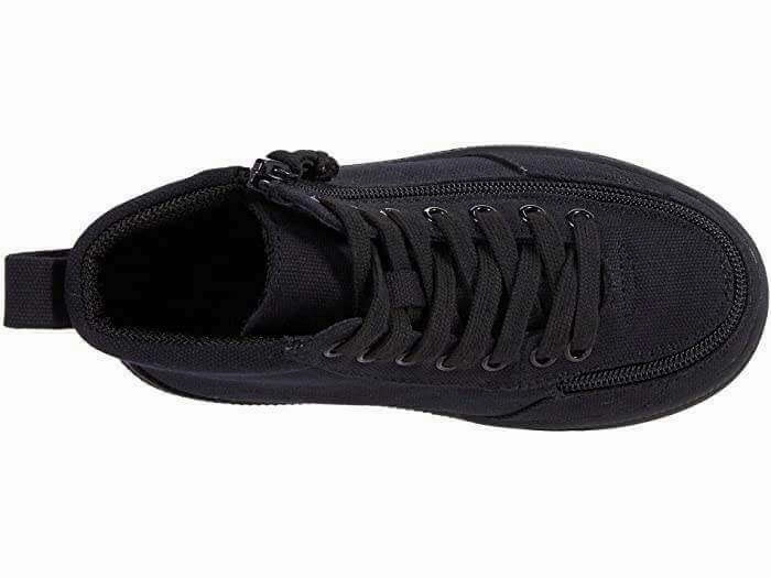 Billy Classic Kids Black High Top Adaptive Sneaker (EasyOn)