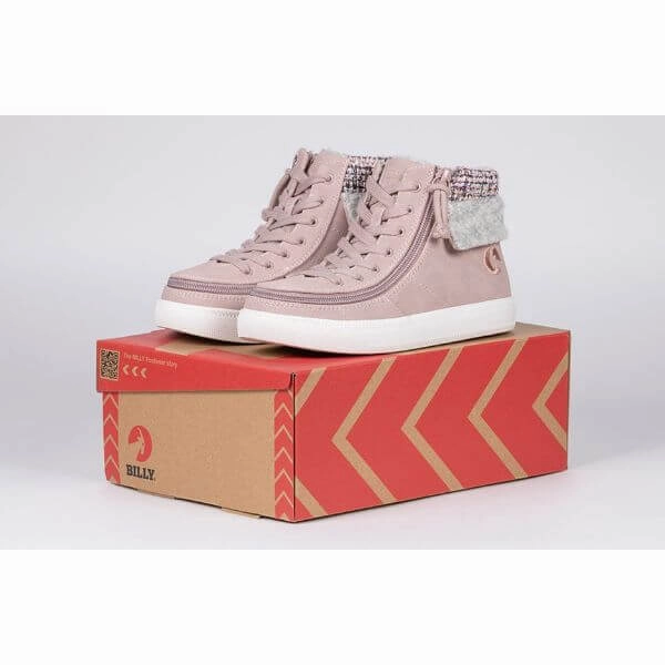 Billy Cuff II Kids Blush High Top Adaptive Sneaker (EasyOn)