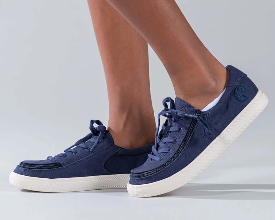 Billy Kid's Navy BILLY Sustainable Lace Lows