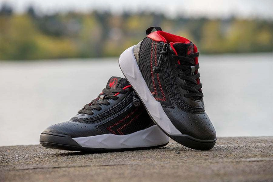BILLY Kid's Sport Hoop High Top Adaptable Sneakers (Easy On)