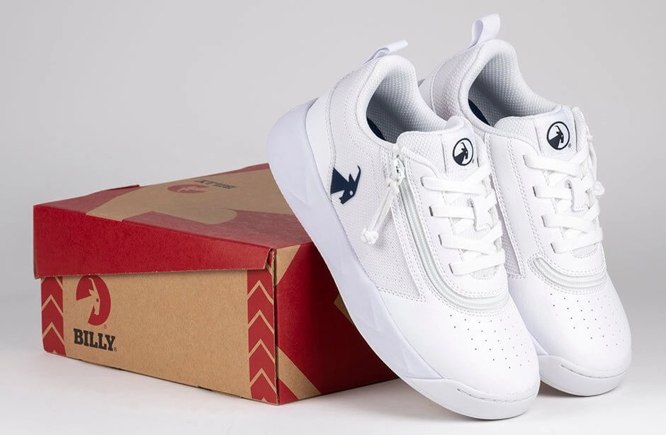 Billy White/Navy BILLY Sport Court Athletic Sneakers