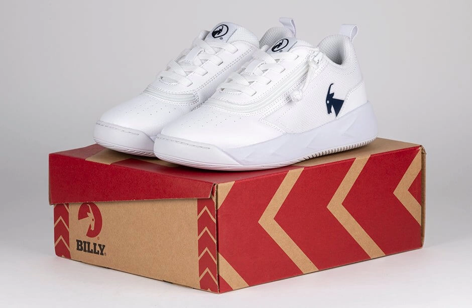 Billy White/Navy BILLY Sport Court Athletic Sneakers