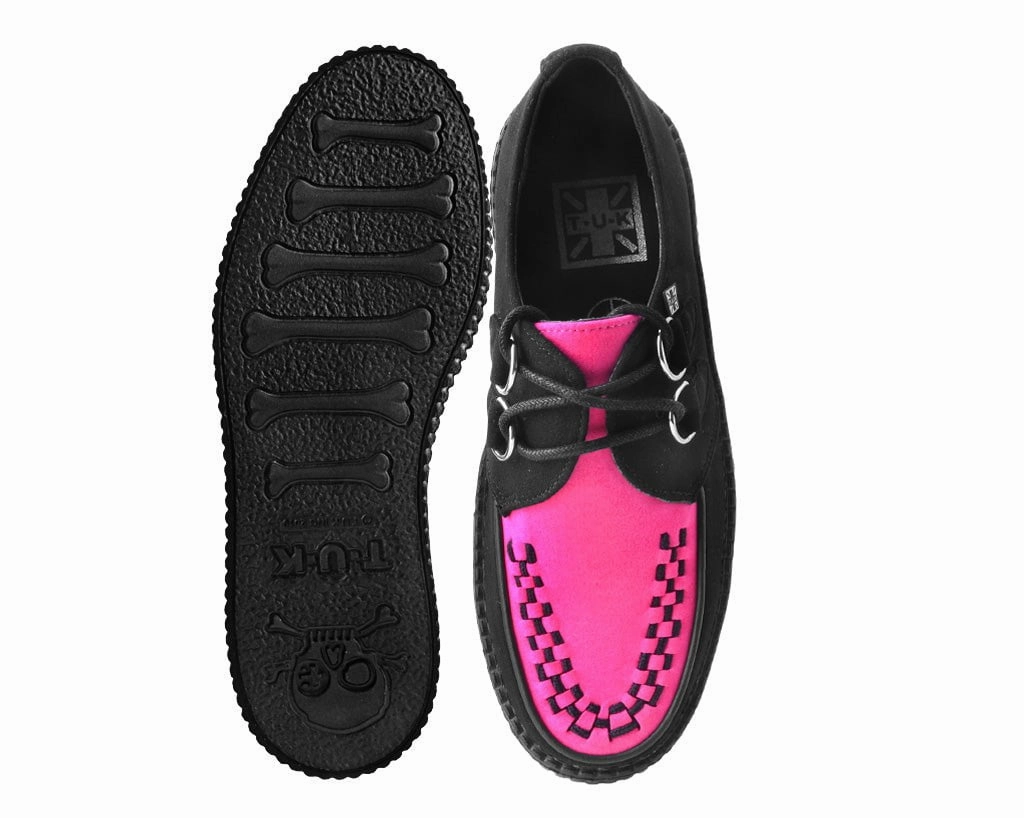 Black & Neon Pink Viva Mondo Creeper