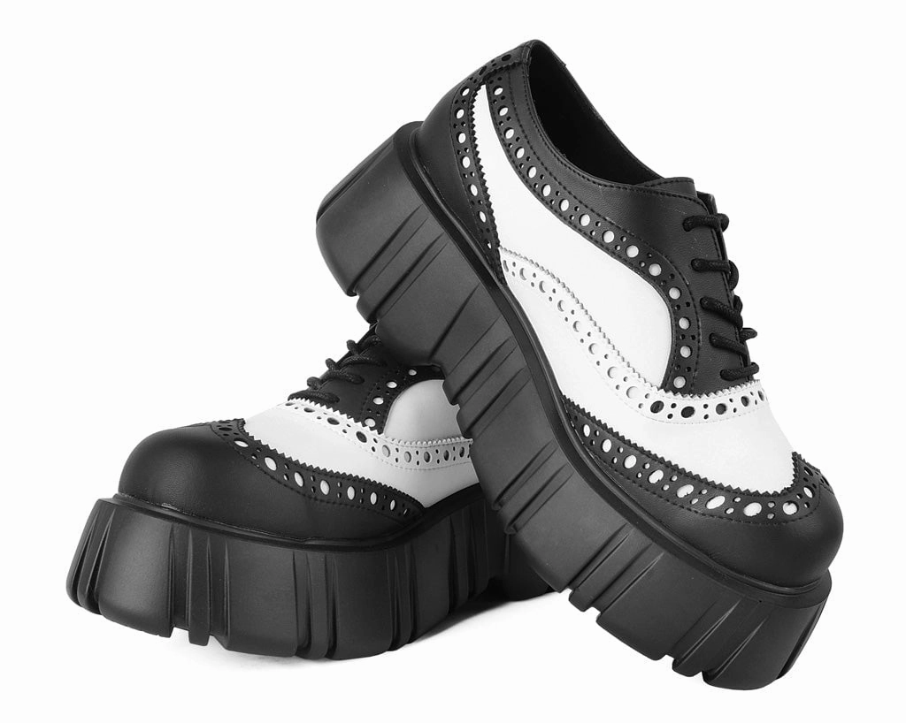 Black & White TUKskin Anarchic Airship Brogue