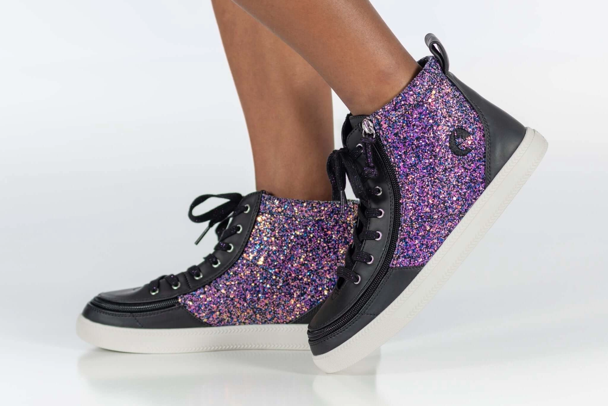 Black Fuchsia Glitz BILLY Classic Lace High Tops