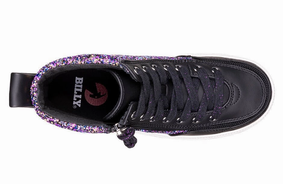 Black Fuchsia Glitz BILLY Classic Lace High Tops