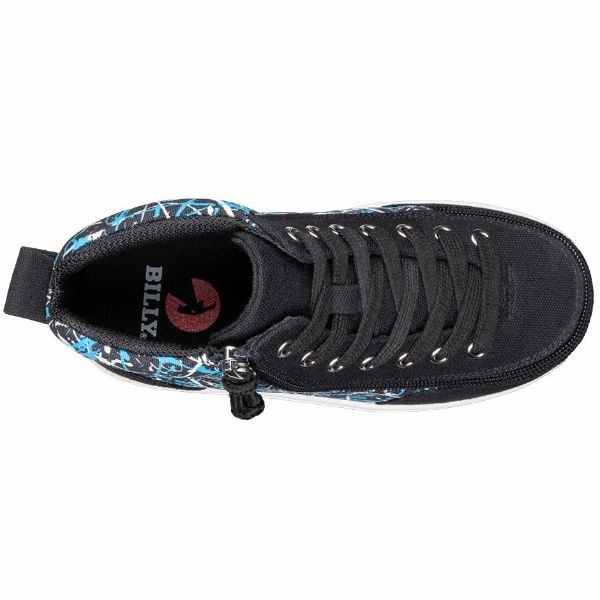 Black Graffiti BILLY Classic D|R II High Tops CPMA-Certified AFO-Ready Shoe
