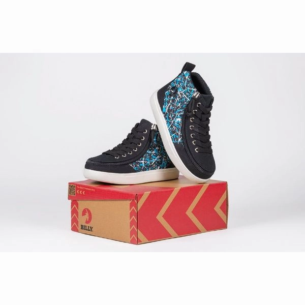 Black Graffiti BILLY Classic D|R II High Tops CPMA-Certified AFO-Ready Shoe