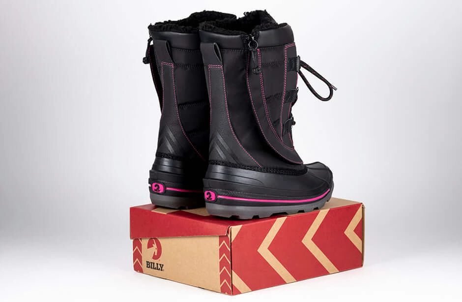 Black/Pink BILLY Ice II Winter Boots