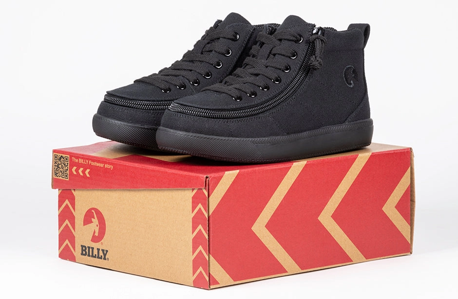 Black to the Floor BILLY Classic D|R II High Tops CPMA-Certified AFO-Ready