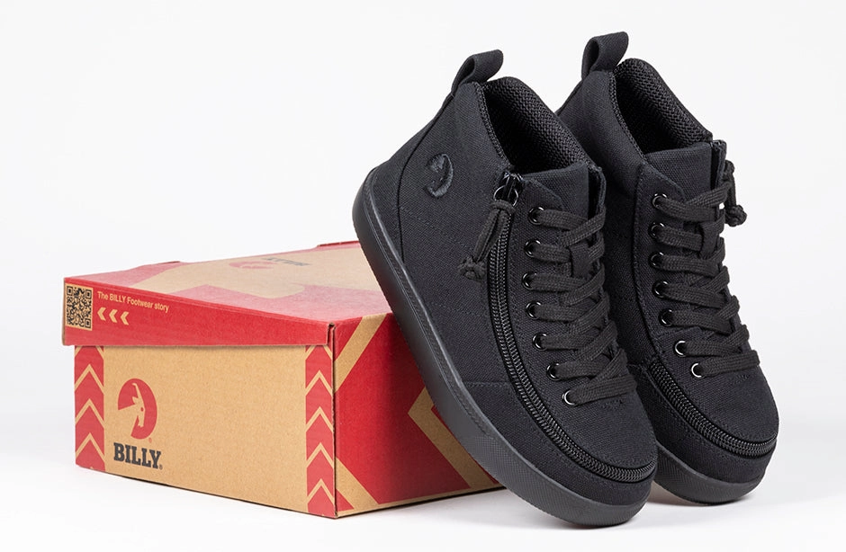 Black to the Floor BILLY Classic D|R II High Tops CPMA-Certified AFO-Ready