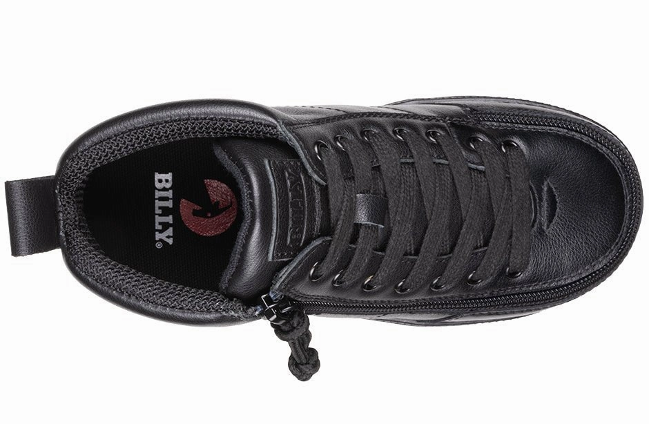 Black to the Floor Leather BILLY Classic D|R II High Tops