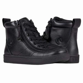 Black to the Floor Leather Uniform, Dress, Graduation or Casual BILLY Classic Lace Highs