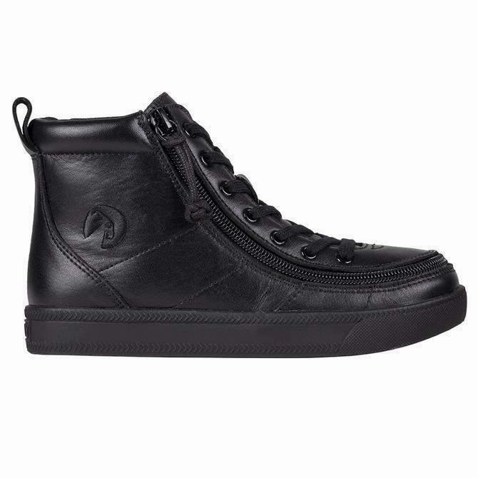 Black to the Floor Leather Uniform, Dress, Graduation or Casual BILLY Classic Lace Highs