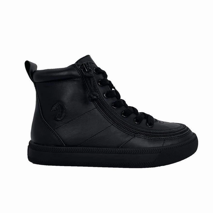 Black to the Floor Leather Uniform, Dress, Graduation or Casual BILLY Classic Lace Highs