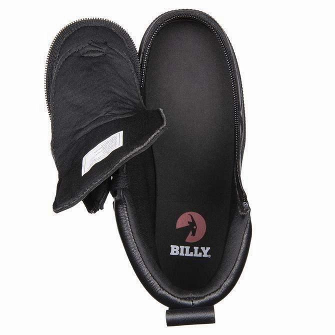 Black to the Floor Leather Uniform, Dress, Graduation or Casual BILLY Classic Lace Highs