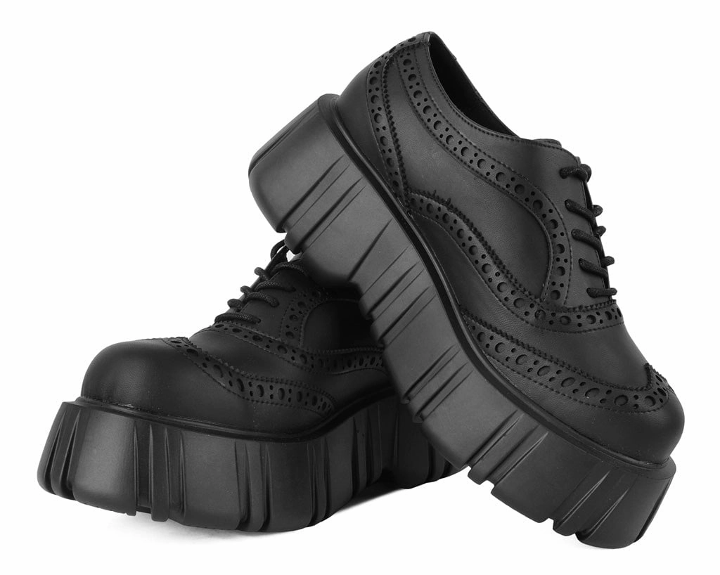 Black TUKskin Anarchic Airship Brogue