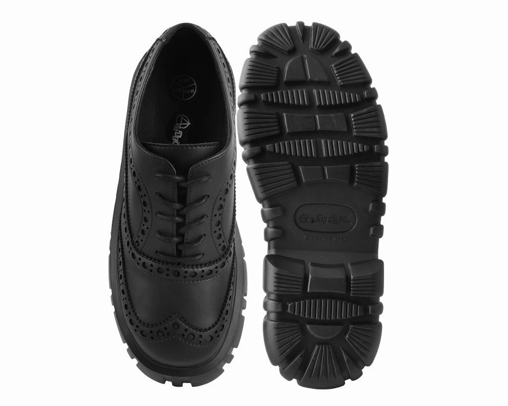 Black TUKskin Anarchic Airship Brogue