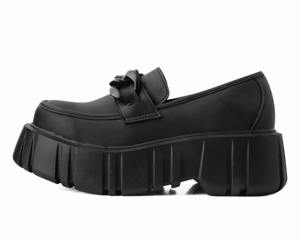 Black TUKskin Anarchic Airship Chain Loafer
