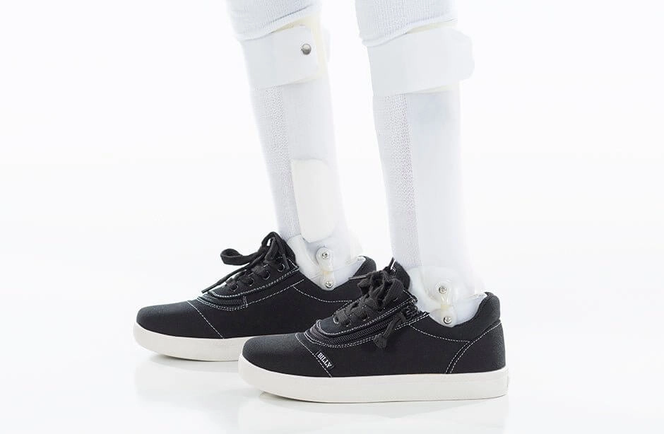 Black/White BILLY D|R Short Wrap Low Tops
