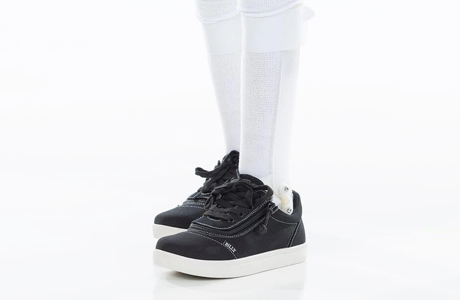 Black/White BILLY D|R Short Wrap Low Tops