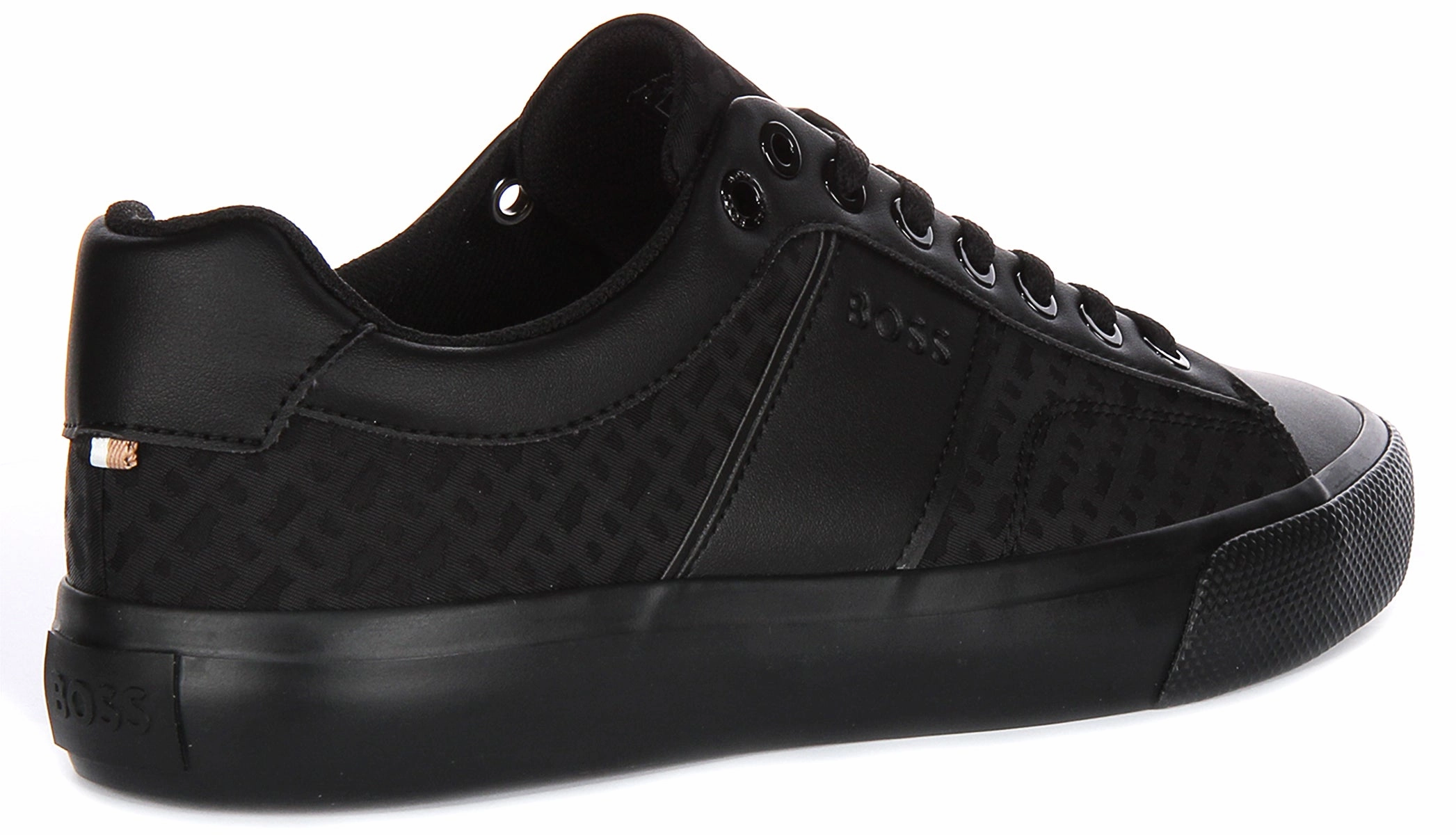 Boss Aiden Tennis Multi Logo In Black For Men