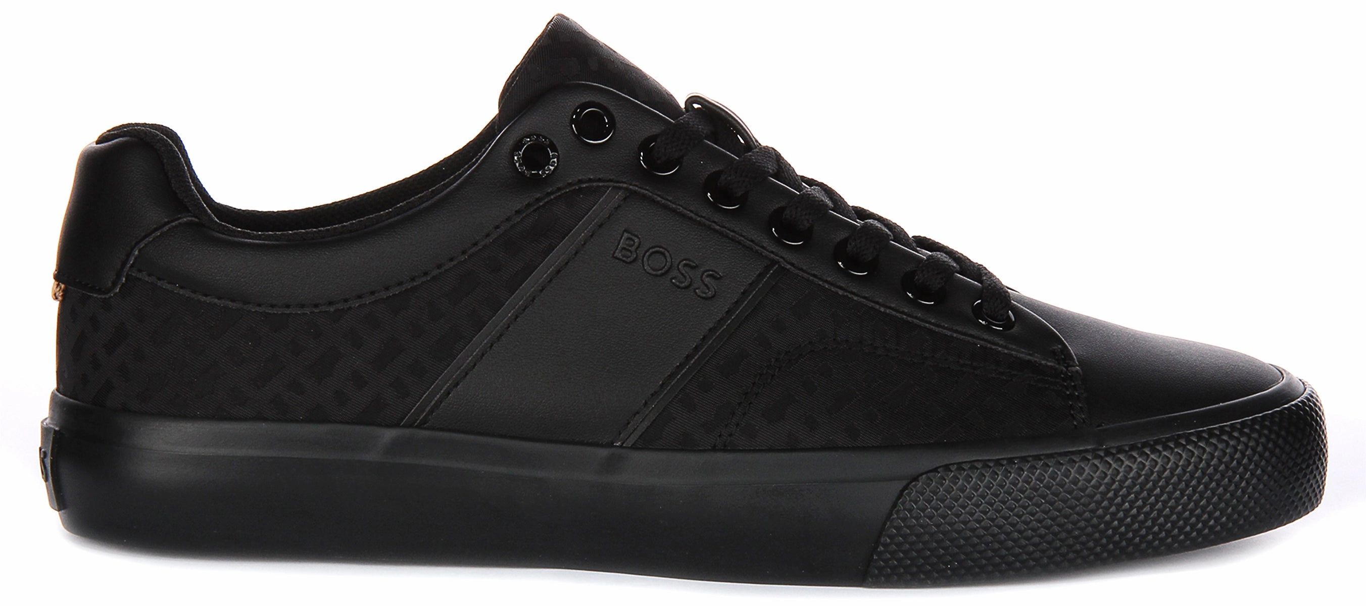 Boss Aiden Tennis Multi Logo In Black For Men