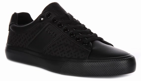 Boss Aiden Tennis Multi Logo In Black For Men