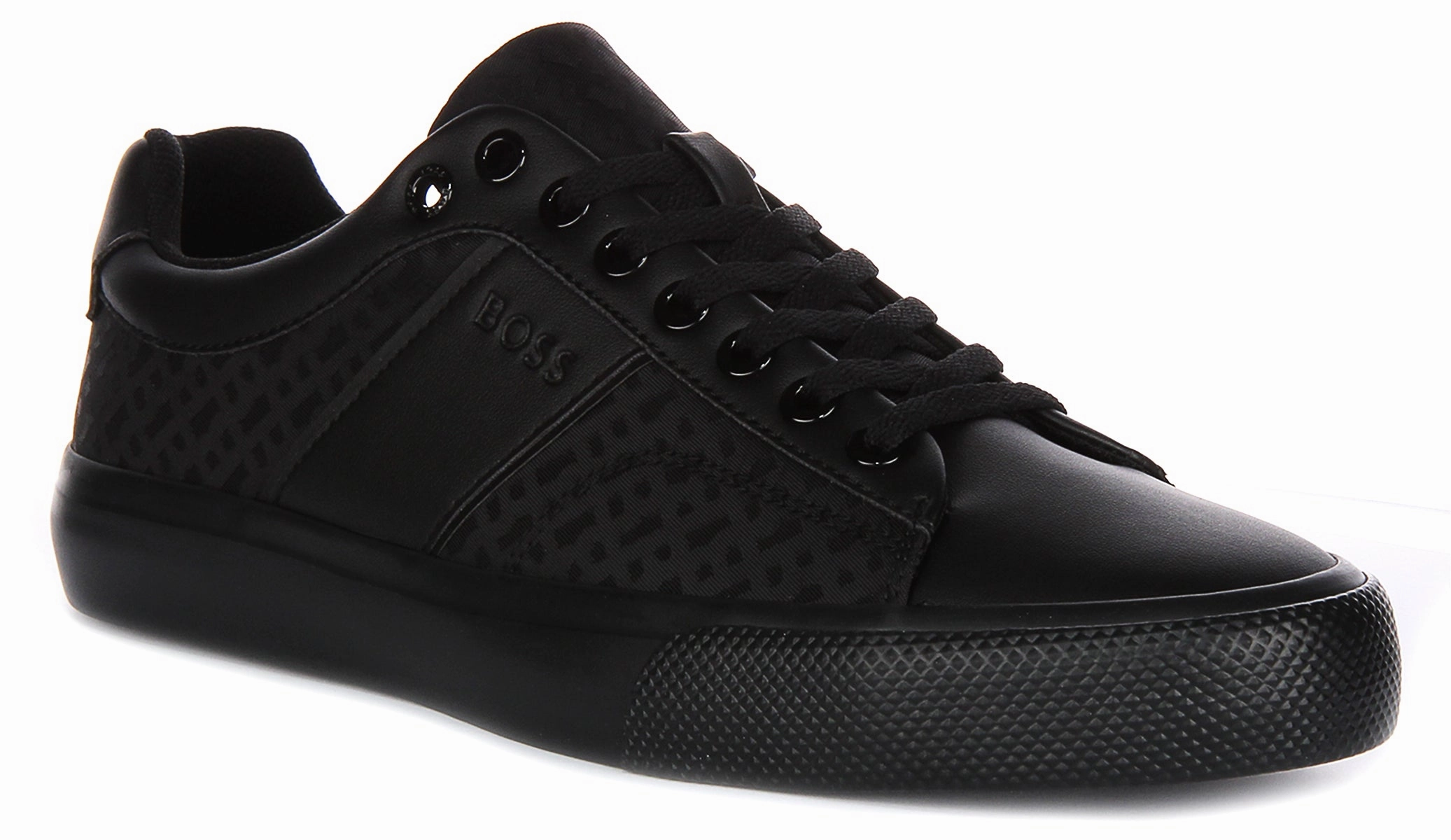 Boss Aiden Tennis Multi Logo In Black For Men