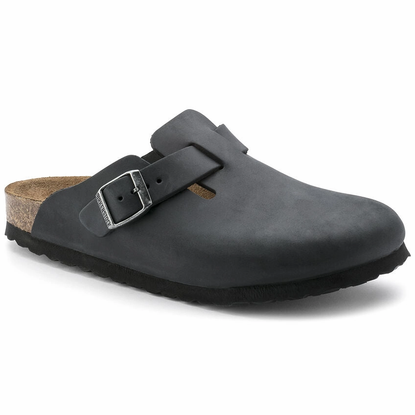 Boston - Black Oiled Leather||Boston - Cuir huil noir