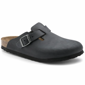 Boston - Black Oiled Leather||Boston - Cuir huil noir