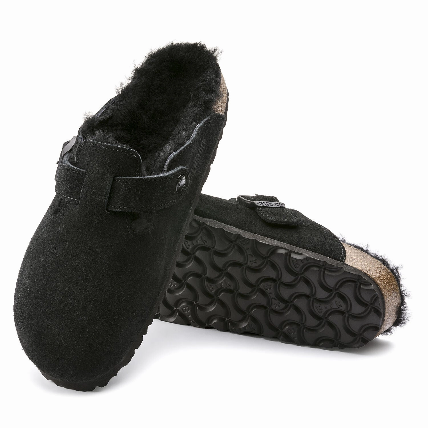Boston - Black Shearling Suede||Boston - Sude Fourrure Noir on